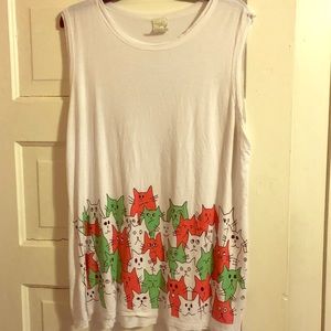 Adorable Cat Tunic Tank